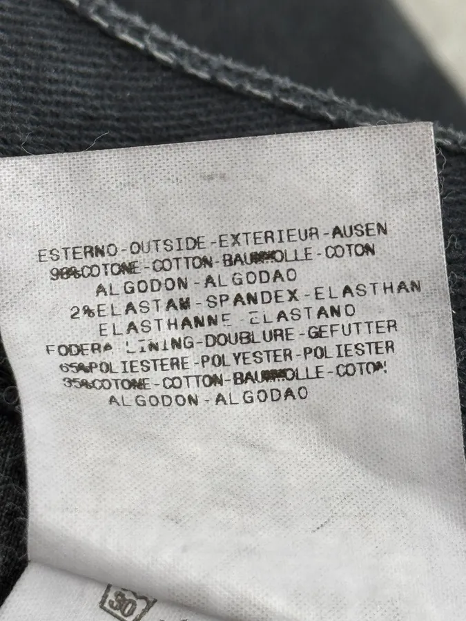 AW2010 Cavalli Black Striped Glitter Signature Denim Jeans - Image 14