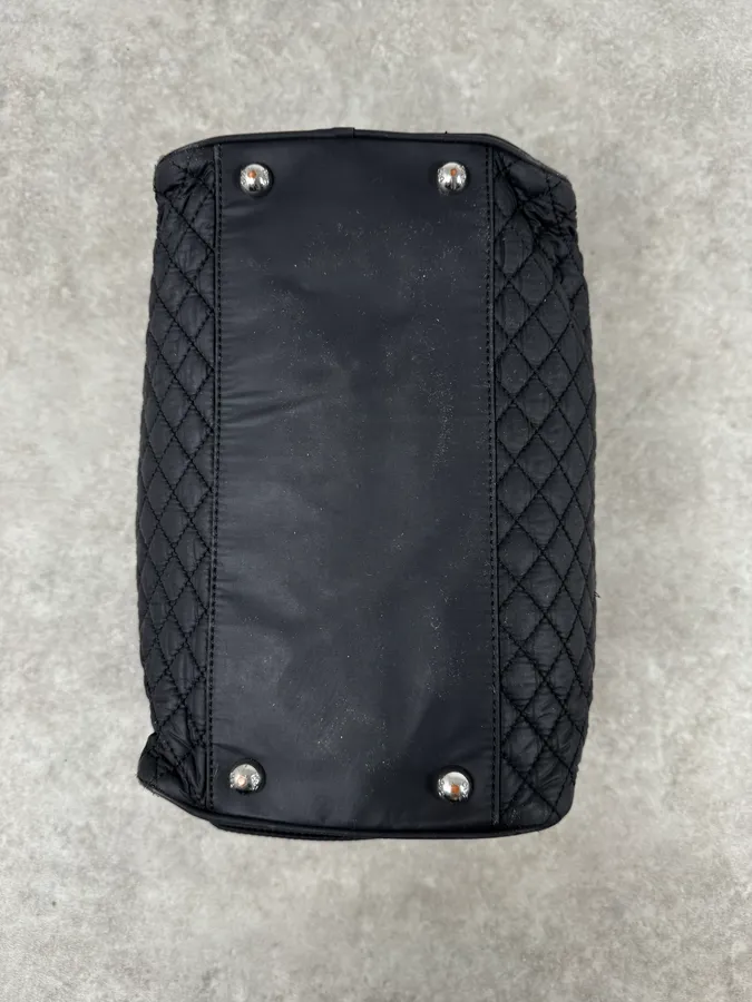 AW2010 Dolce & Gabbana Black Quilted Lily Glam Bag - Image 7
