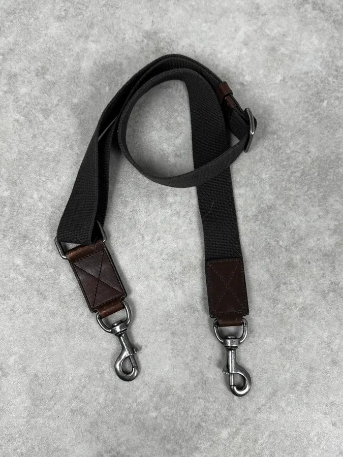 AW2010 Dolce & Gabbana Grey Canvas & Leather Lily Zip Bag - Image 16