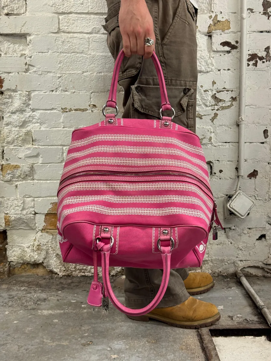 AW2010 Dolce & Gabbana Pink Ghost Trompe Loeil Lily Bag - Image 3