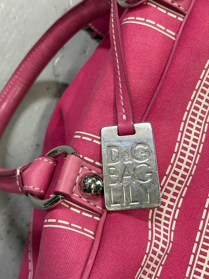 AW2010 Dolce & Gabbana Pink Ghost Trompe Loeil Lily Bag - Image 9