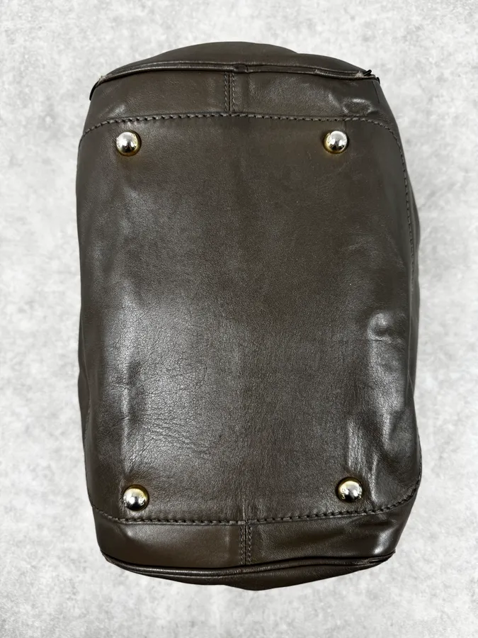 AW2010 Dolce & Gabbana Taupe Multi-Zip Leather Lily Bag - Image 9