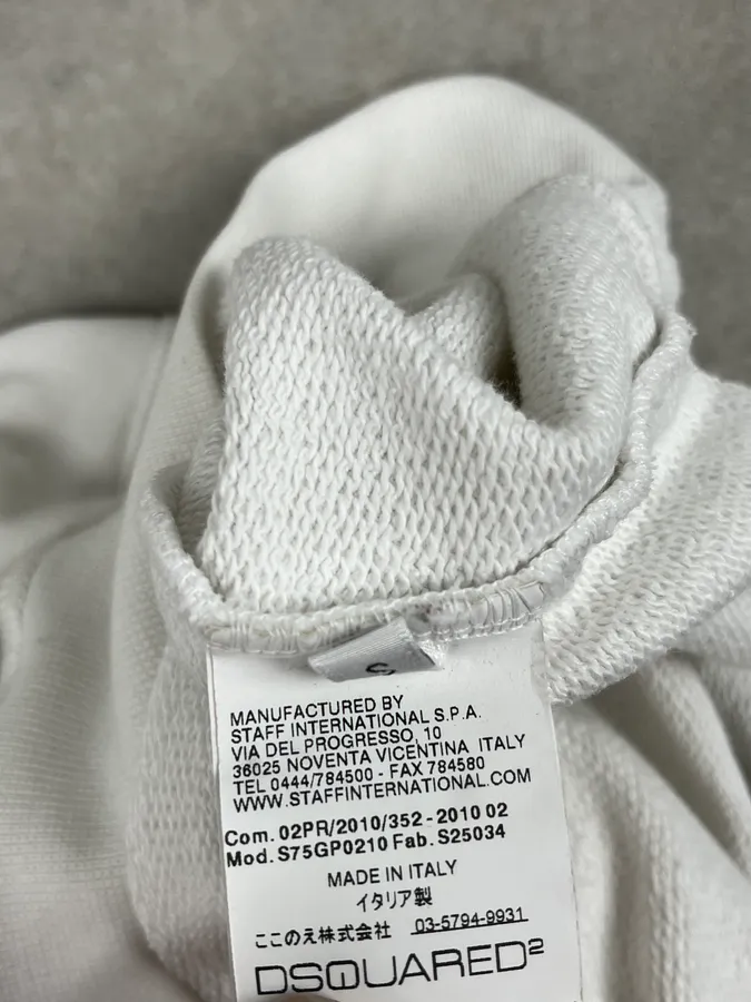 AW2010 Dsquared2 White Green Doe Deer Hoodie - Image 8