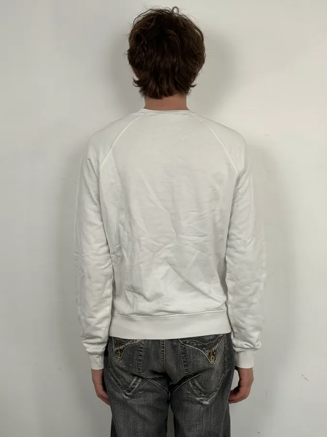 AW2010 Dsquared2 White Skeleton Abstract Crewneck Sweater - Image 3