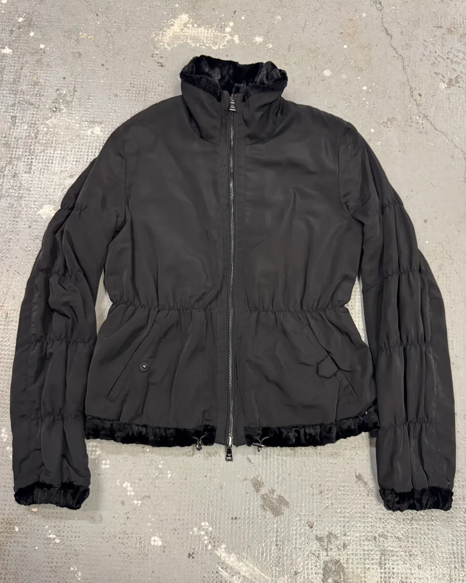 AW2010 Emporio Armani Reversible Faux Fur Black Jacket - Image 12