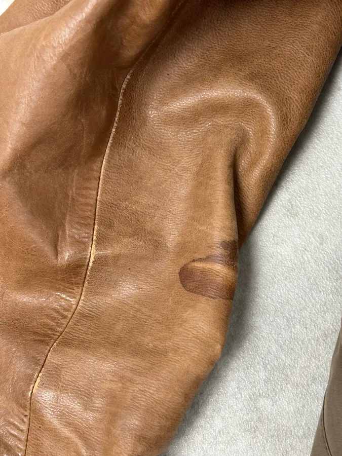 AW2010 Gucci Brown Hybrid Leather Sleeve Bomber Jacket - Image 12
