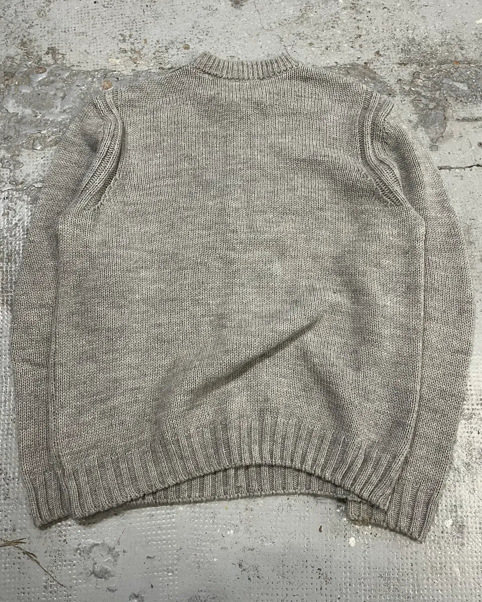 AW2010 Jean Paul Gaultier Grey Wool Knit Sweater - Image 10