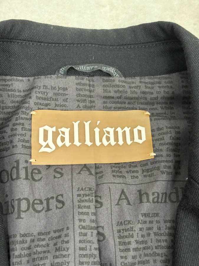 AW2010 John Galliano Black Barbed Wire Blazer Jacket - Image 12
