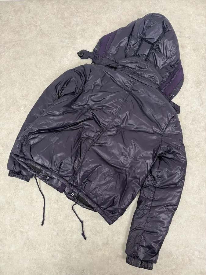 AW2010 John Galliano Purple Cozy Double Breasted Bomber Jacket - Image 5