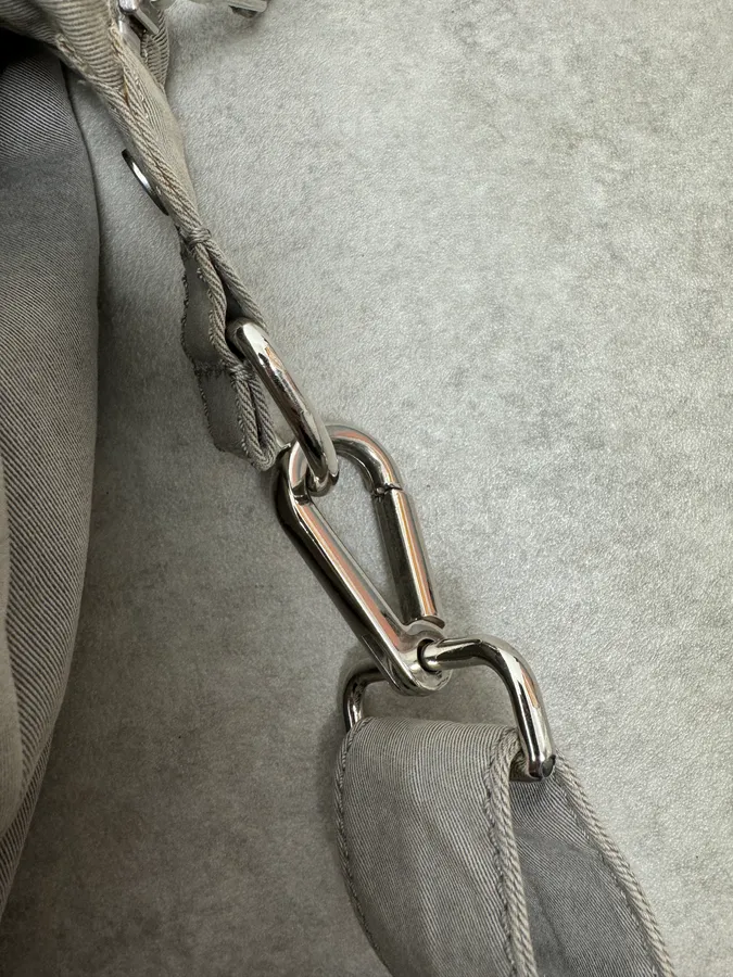 AW2010 Maison Martin Margiela Grey Canvas Handle Shoulder Bag - Image 6
