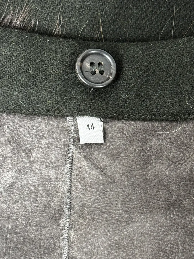 AW2010 Miu Miu Brown Removable Fur Collar Wool Coat - Image 13