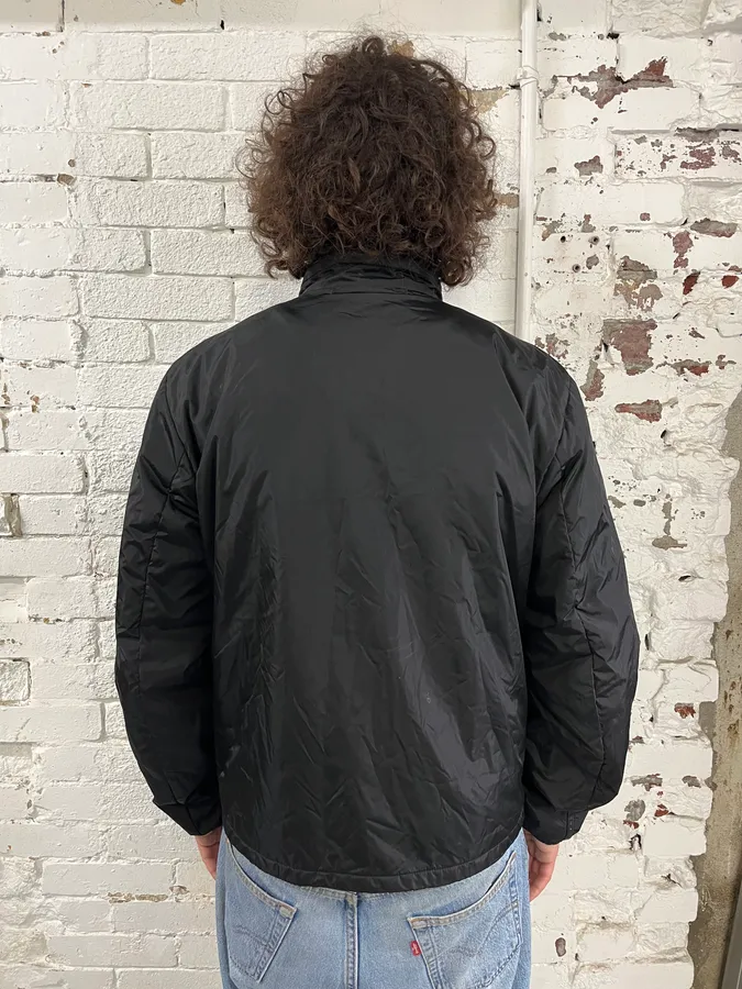 AW2010 Prada Black Pure Black Bomber Jacket - Image 3