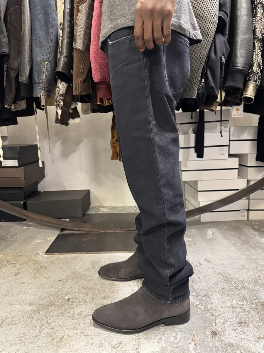 AW2010 Prada Black Straight Denim Jeans - Image 4