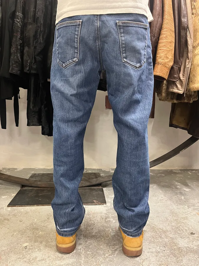 AW2010 Prada Blue Faded Denim Jeans - Image 3