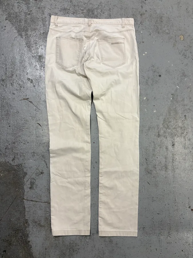 AW2010 Prada White Slim Jeans - Image 6
