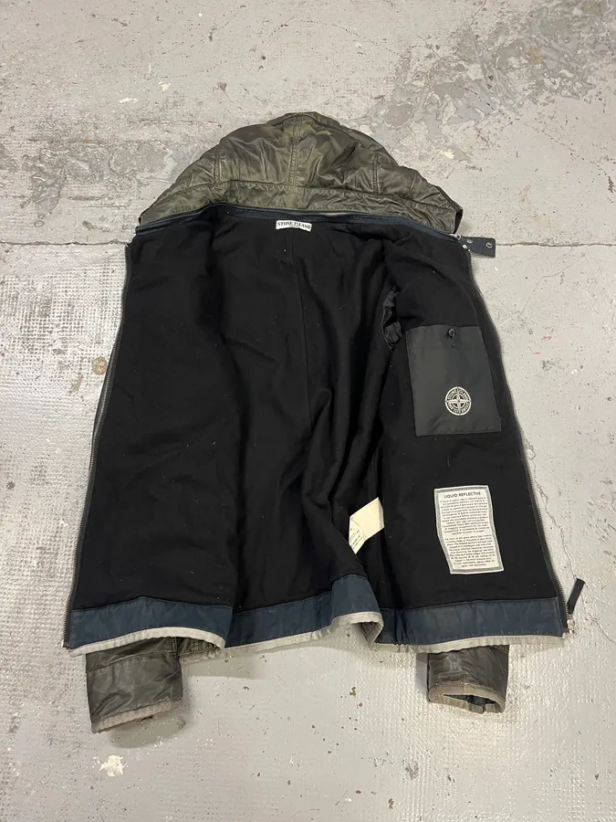 AW2010 Stone Island Obscure Shadow Liquid Reflective Bomber Jacket - Image 12