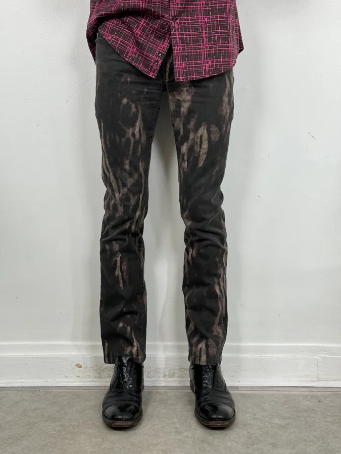 AW2011 Cavalli Black Shadows Slim Faded Pants - Image 2