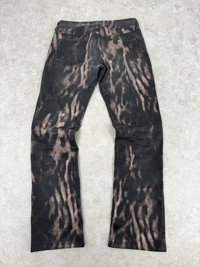 AW2011 Cavalli Black Shadows Slim Faded Pants - Image 5