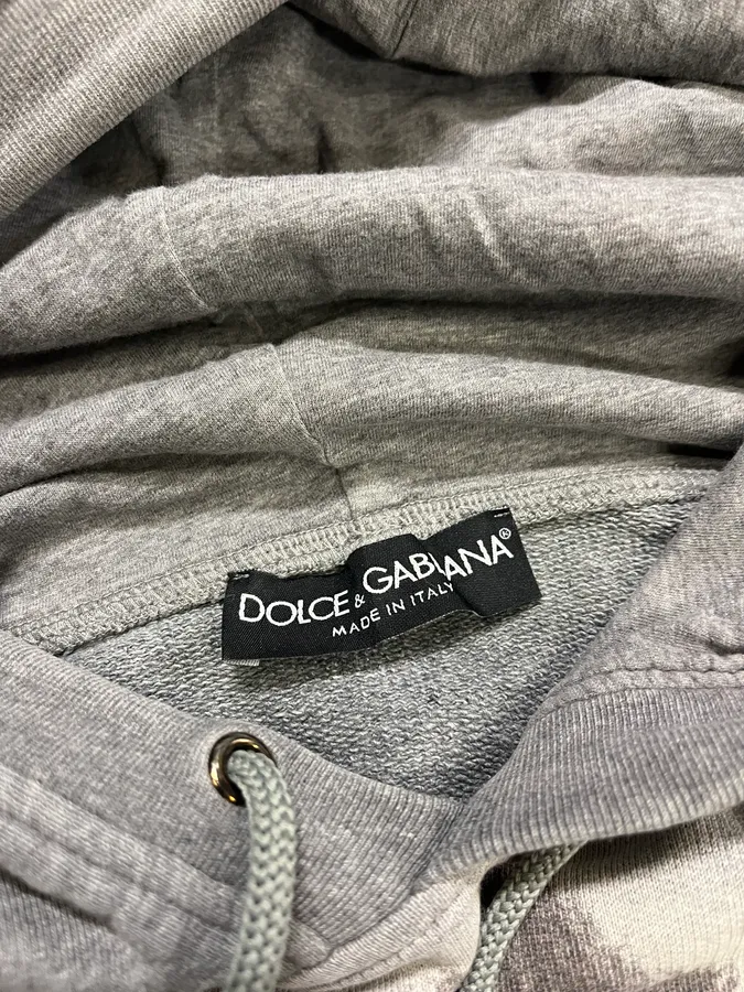 AW2011 Dolce & Gabbana James Dean Grey Hoodie - Image 7