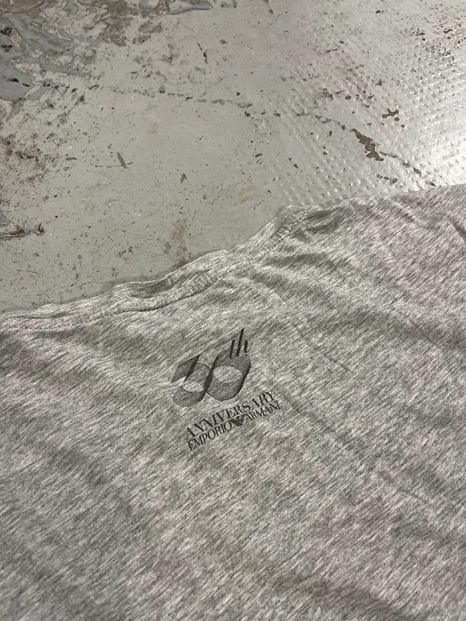 AW2011 Emporio Armani New-York Workers Grey T-Shirt - Image 7