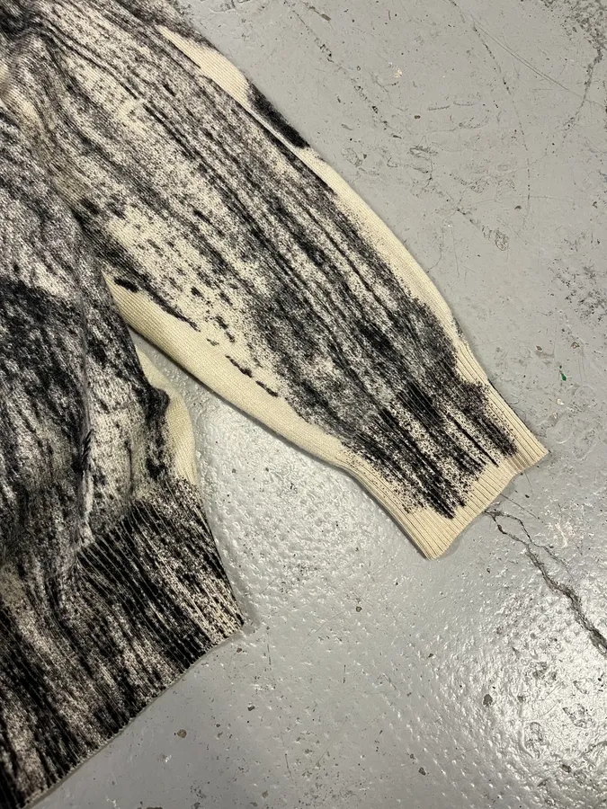AW2011 Emporio Armani Wheel Paint Cardigan Sweater - Image 7