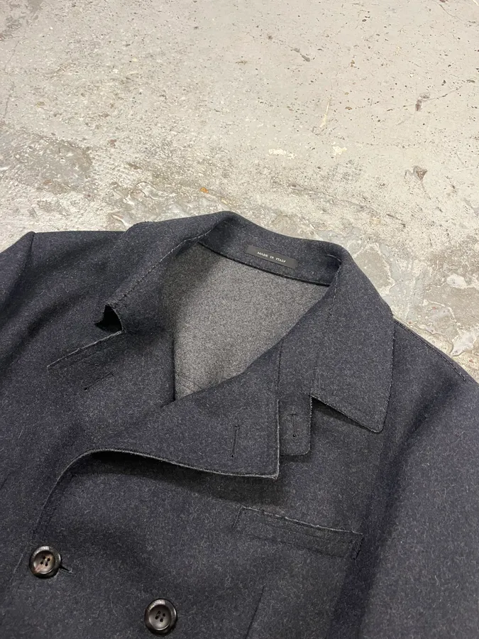 AW2011 Emporio Armani Wool Navy Caban Jacket - Image 5