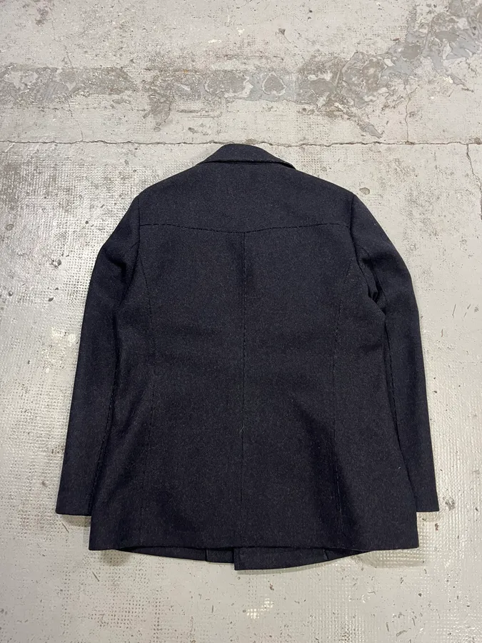 AW2011 Emporio Armani Wool Navy Caban Jacket - Image 7