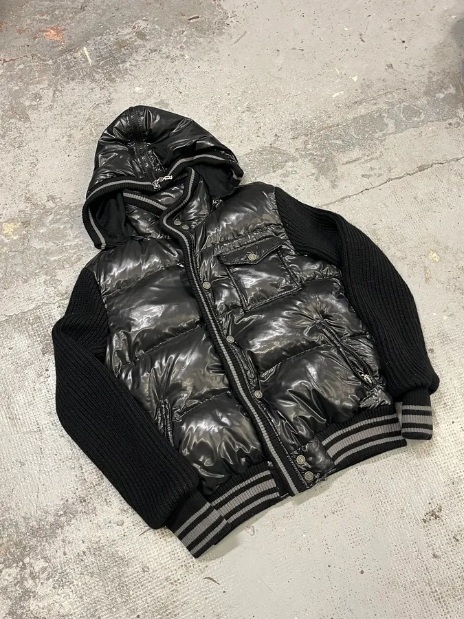 AW2011 Galliano Black Puffer Hooded Jacket - Image 4