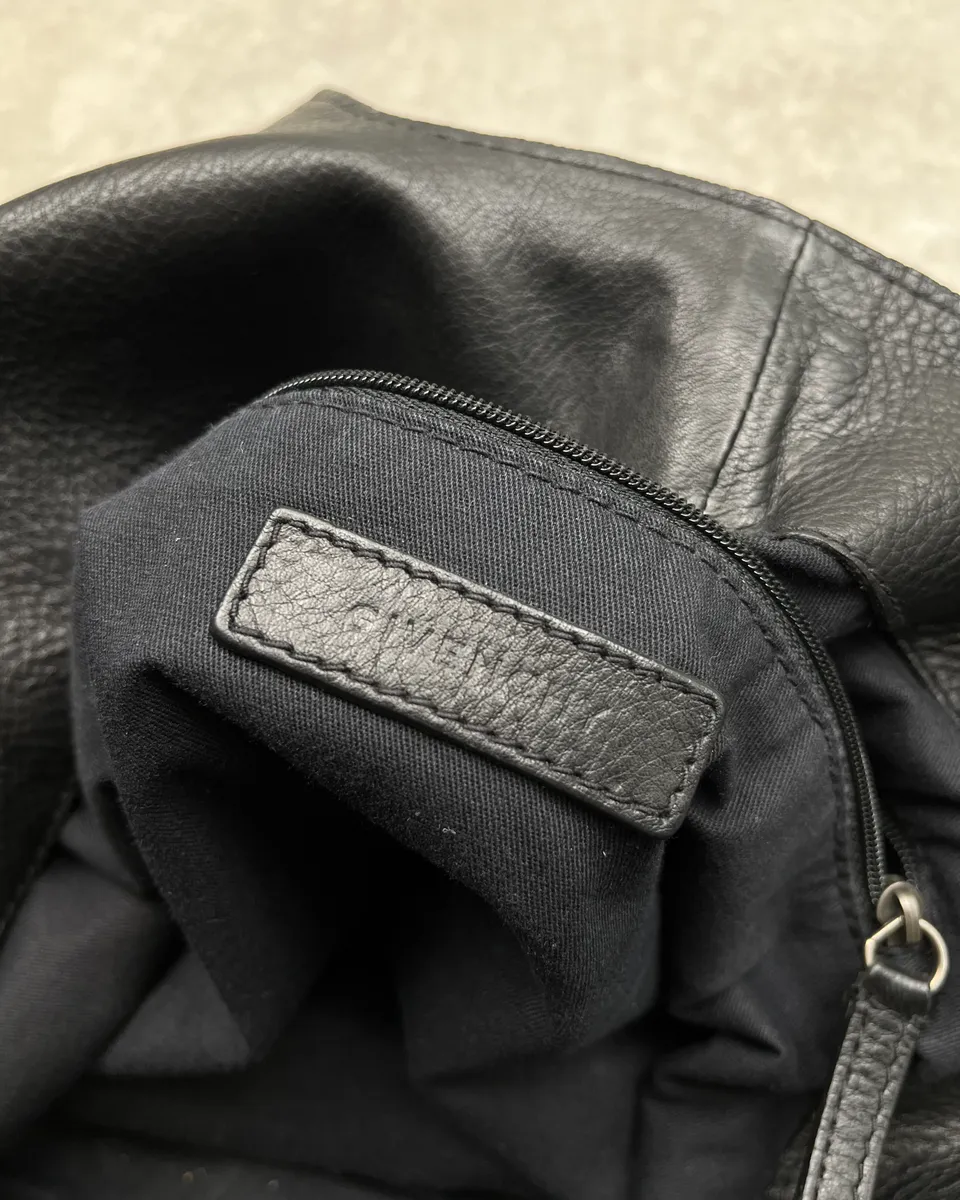 AW2011 Givenchy Black Leather Perfored Handle Bag by Riccardo Tisci - Image 9