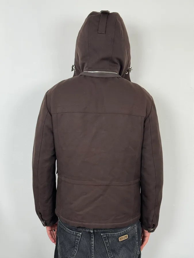 AW2011 Gucci Brown Hooded Wool Jacket - Image 3