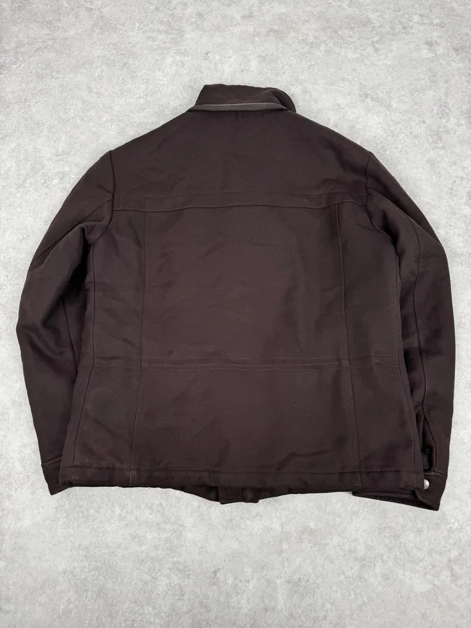 AW2011 Gucci Brown Hooded Wool Jacket - Image 4