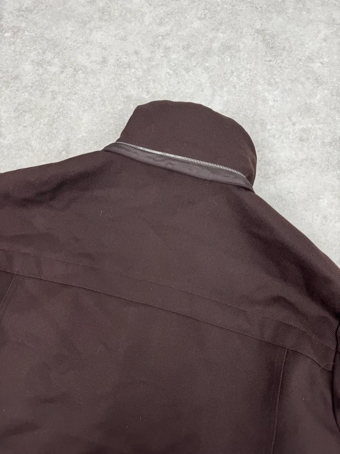 AW2011 Gucci Brown Hooded Wool Jacket - Image 7