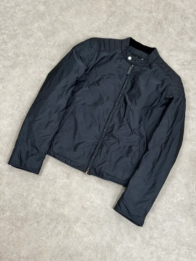 AW2011 Gucci Navy Quilted Nylon Zip-Up Jacket by Frida Giannini - Image 5