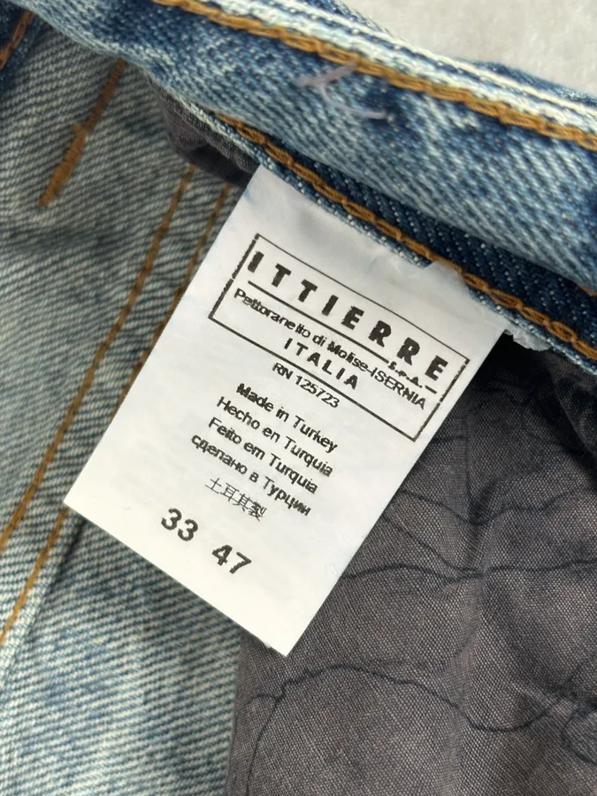 AW2011 John Galliano Blue Denim Distressed Jeans - Image 12