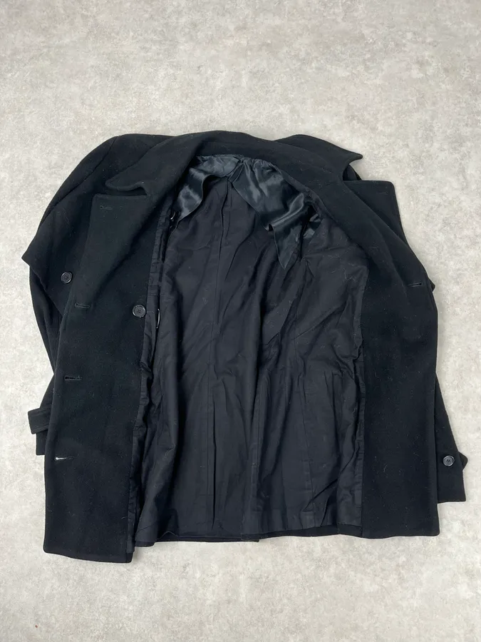 AW2011 Maison Margiela Black Wool Caban Jacket - Image 7