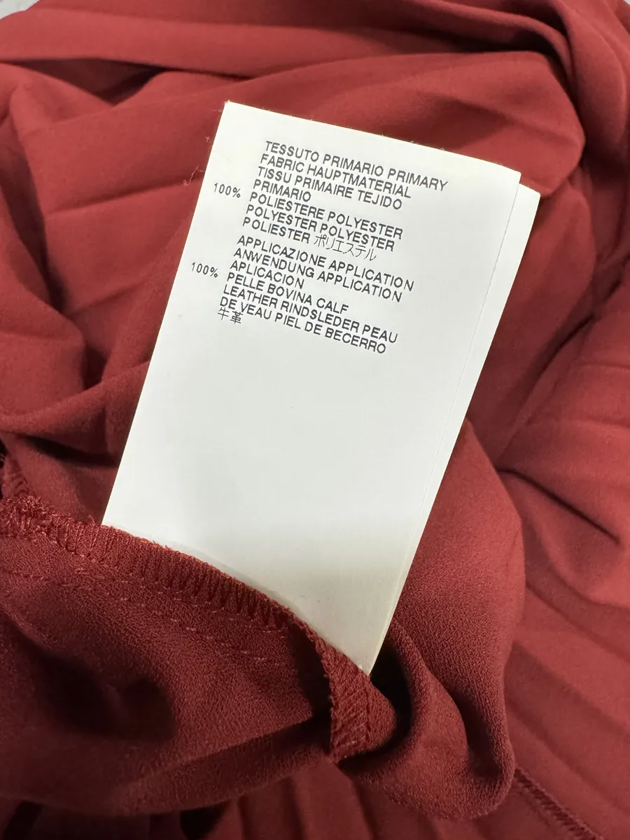 AW2011 Maison Margiela Red Plissed Signature Dress - Image 6
