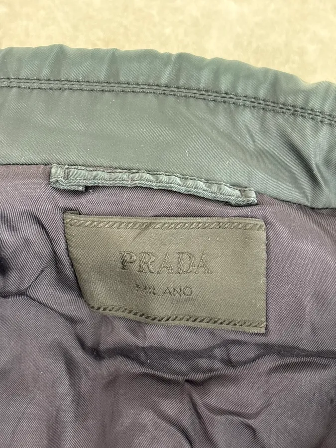AW2011 Prada Dark Green Nylon Light Jacket - Image 10