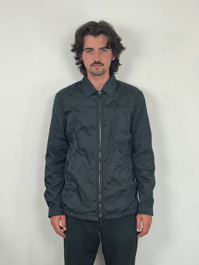 AW2011 Prada Dark Green Nylon Light Jacket - Image 2
