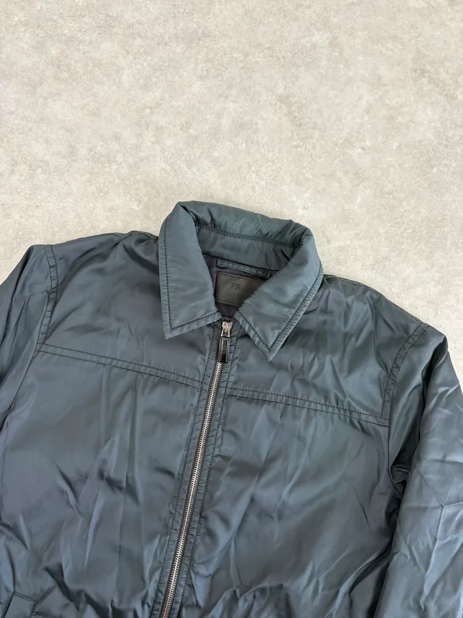 AW2011 Prada Dark Green Nylon Light Jacket - Image 4