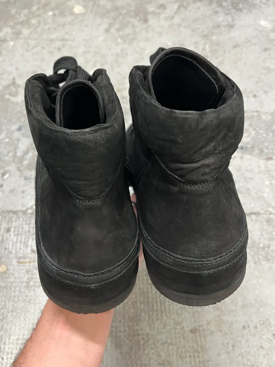 AW2012 Ann Demeulemeester Black Gert Ombre High Sneakers - Image 5