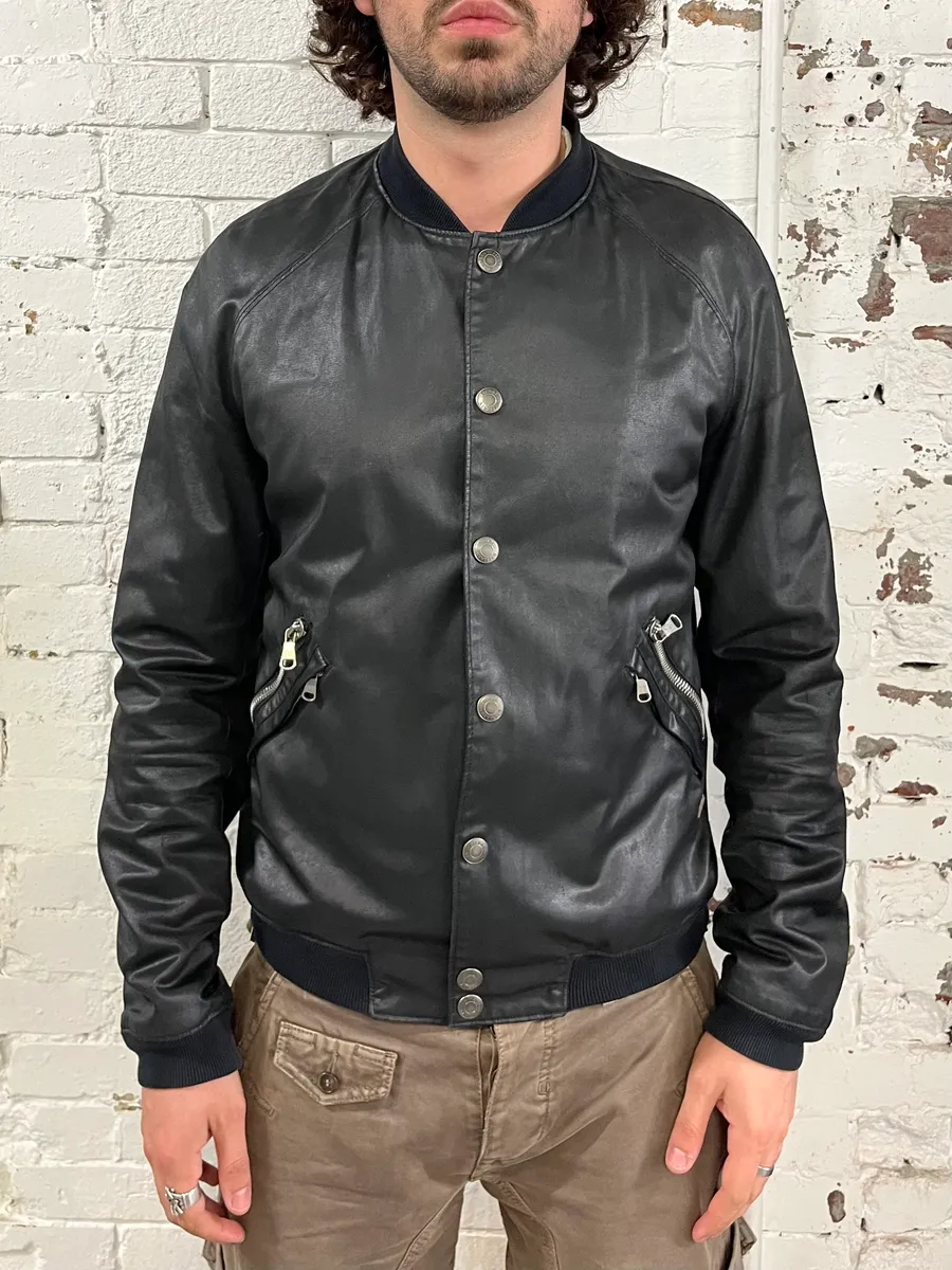 AW2012 Balmain Black Dark Bomber Jacket - Image 2