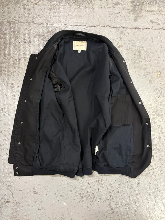 AW2012 Balmain Black Dark Bomber Jacket - Image 7