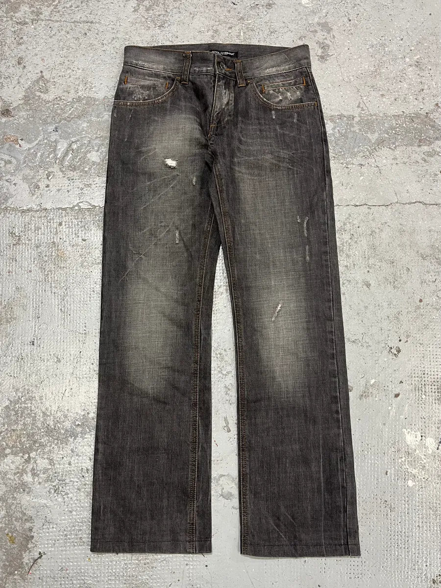 AW2012 Dolce & Gabbana Grey Denim Jeans