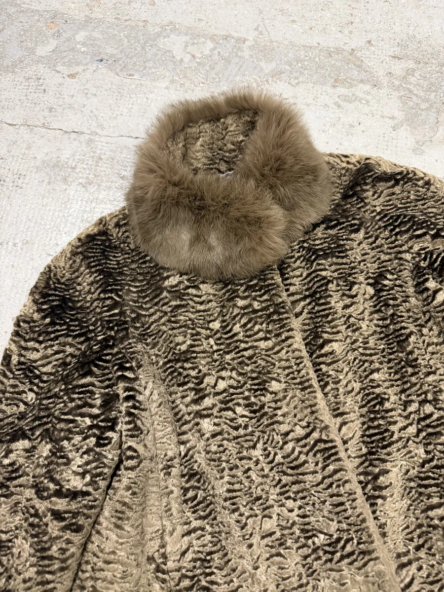 AW2012 Emporio Armani Beige Fur Collar Jacket - Image 10