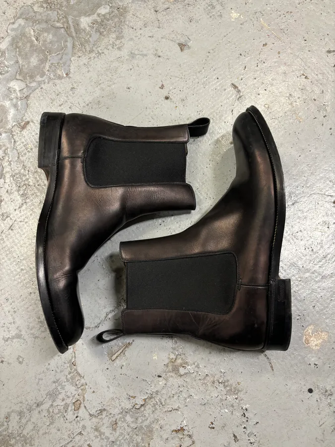 AW2012 Gucci Black Leather Chelsea Boots - Image 6