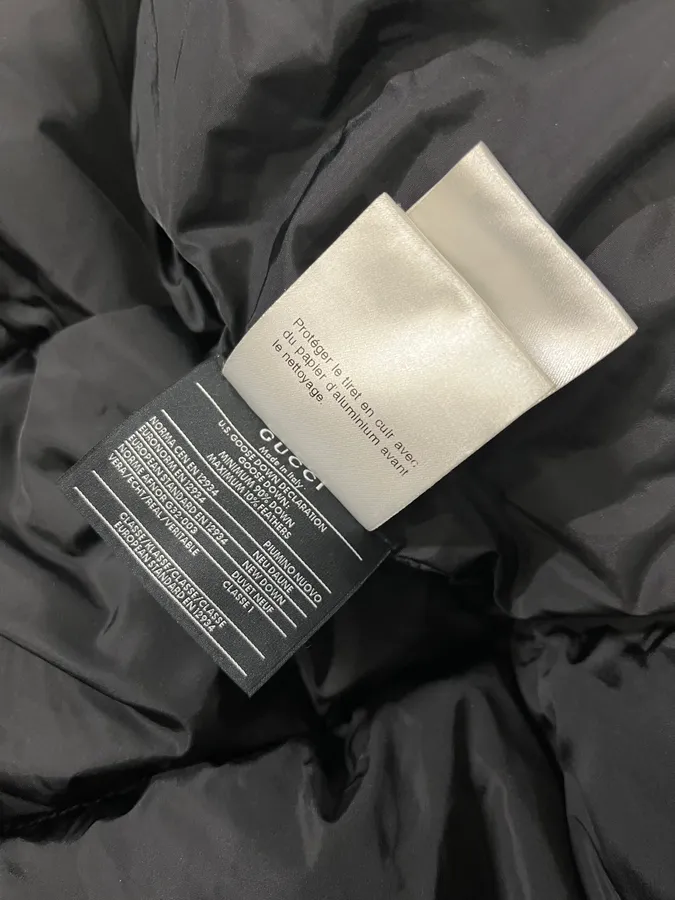 AW2012 Gucci Black Puffer Bomber Hooded Jacket - Image 13