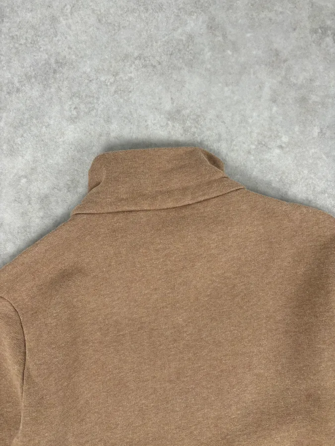 AW2012 John Galliano Beige Wool Signature Zip-Up Sweater - Image 6