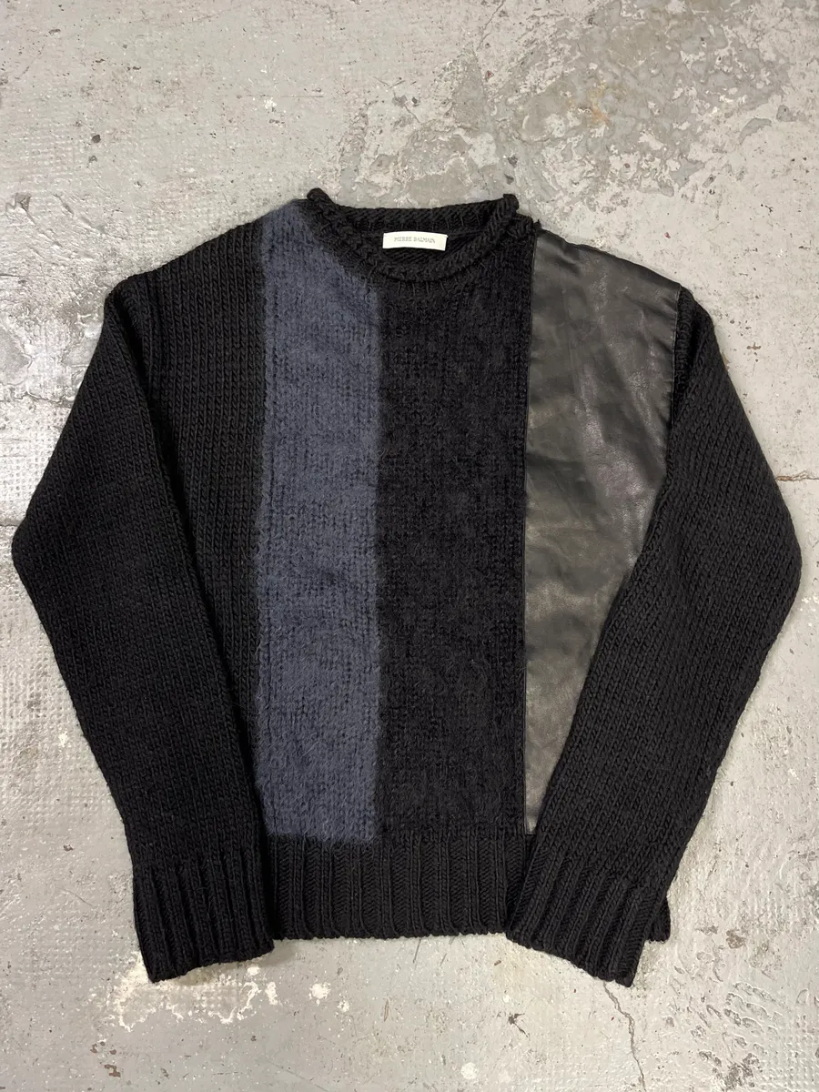 AW2012 Pierre Balmain Black Wool Mohair Alpaga Sweater - Image 4