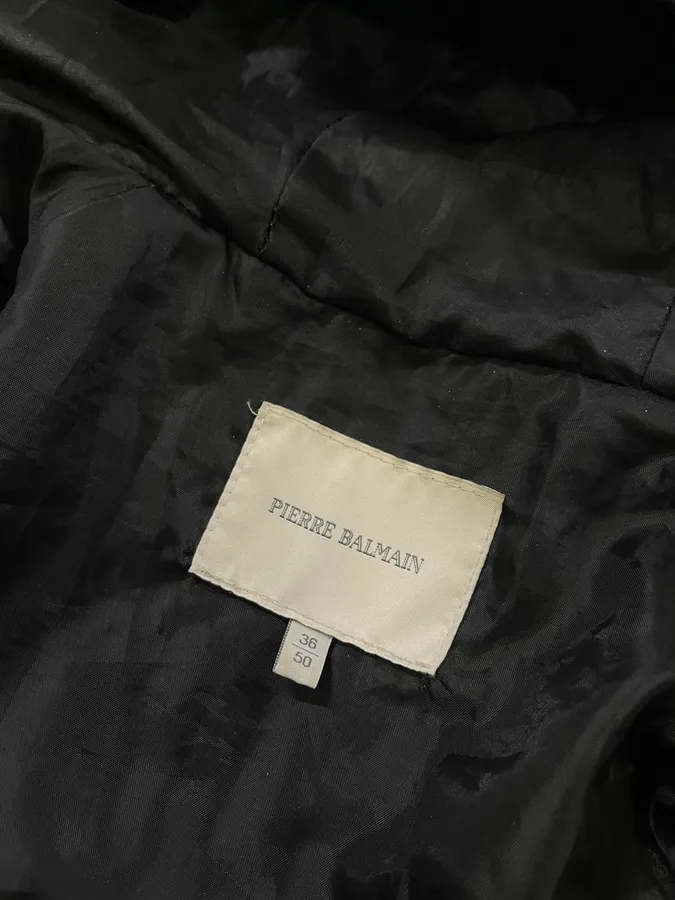 AW2012 Pierre Balmain Wool Zip Grey Bomber Jacket - Image 8