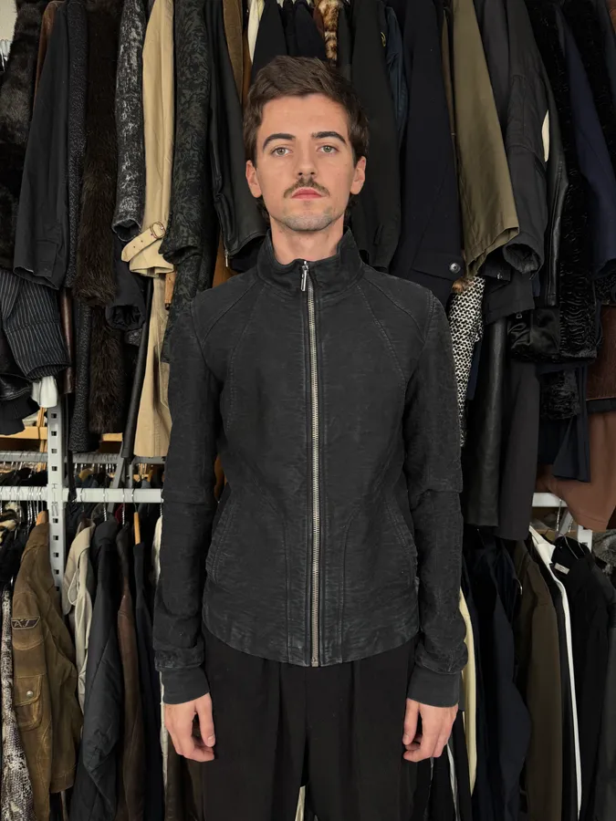 AW2012 Rick Owens Black Avant-Garde Jacket - Image 2